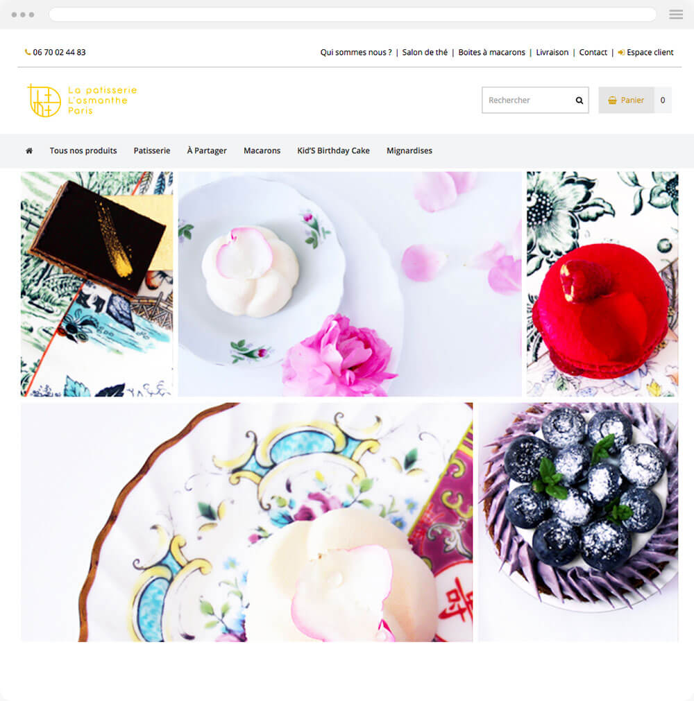 Losmanthe.com est réalisé avec epro shopping