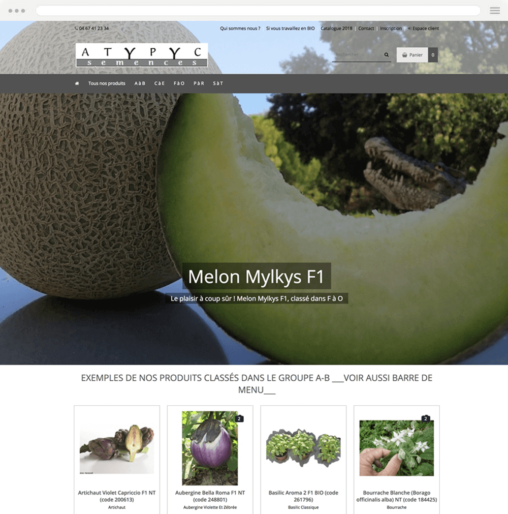 atypyc.com est réalisé avec epro shopping