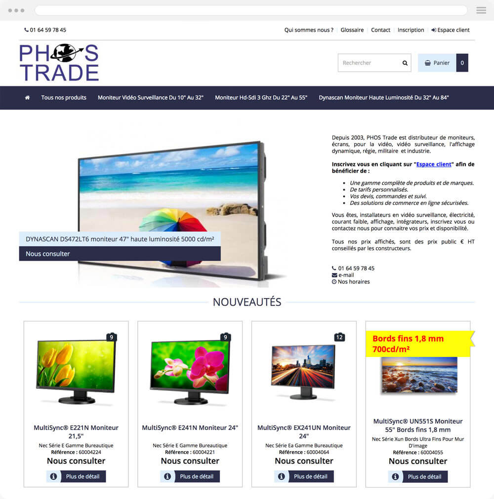 phos-trade.com est réalisé avec epro shopping